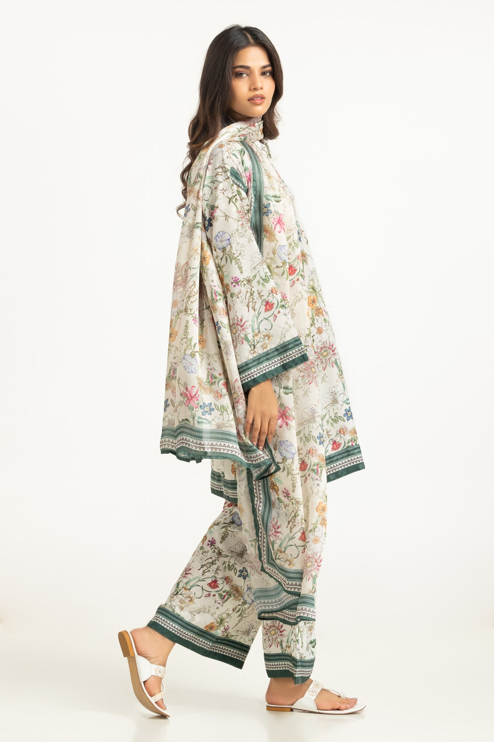 Textured Dobby Printed Co-Ord Set IPST-44678