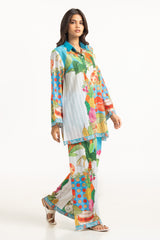 Textured Dobby Printed Co-Ord Set IPST-44689