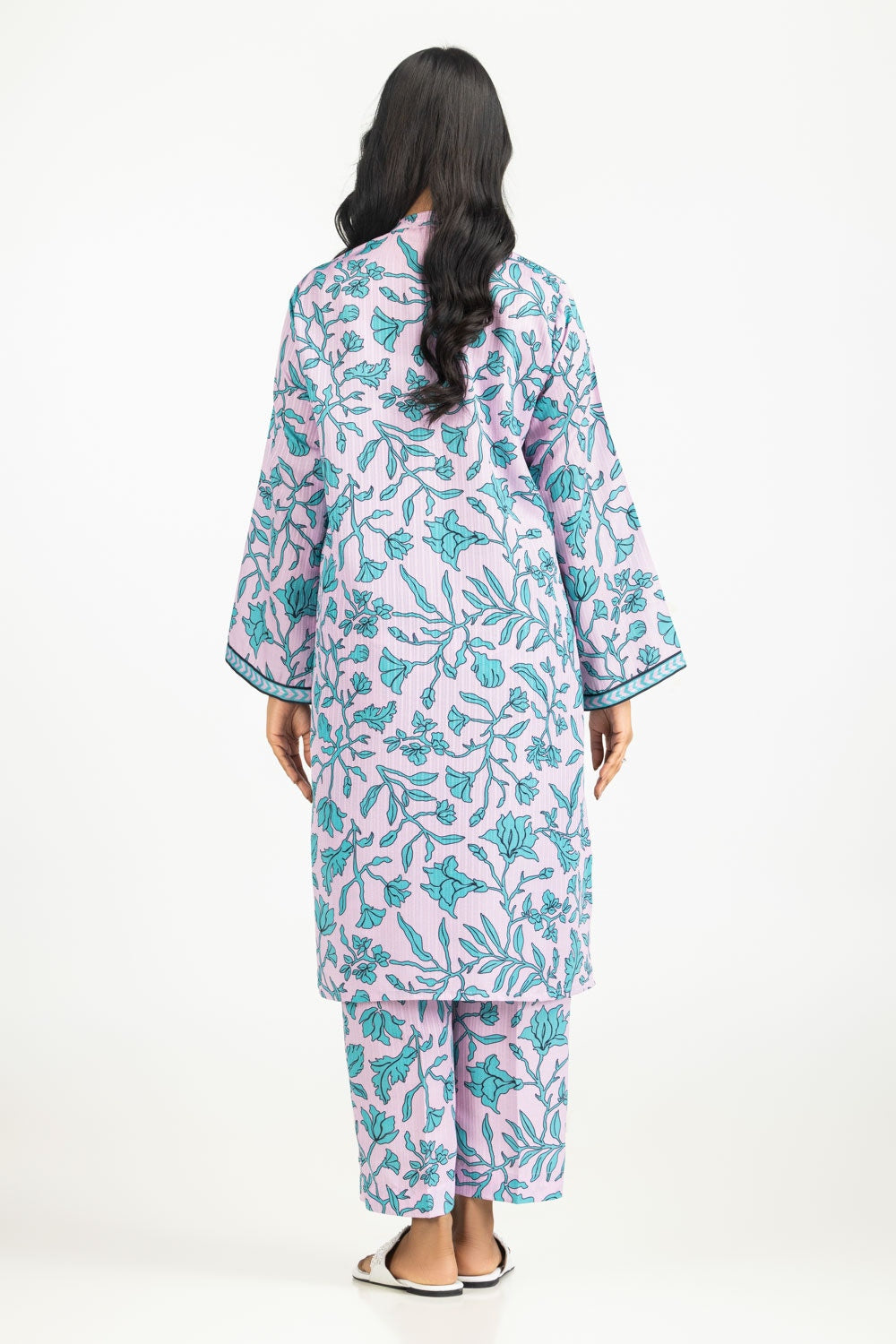 Textured Dobby Printed Co-Ord Set IPST-44714