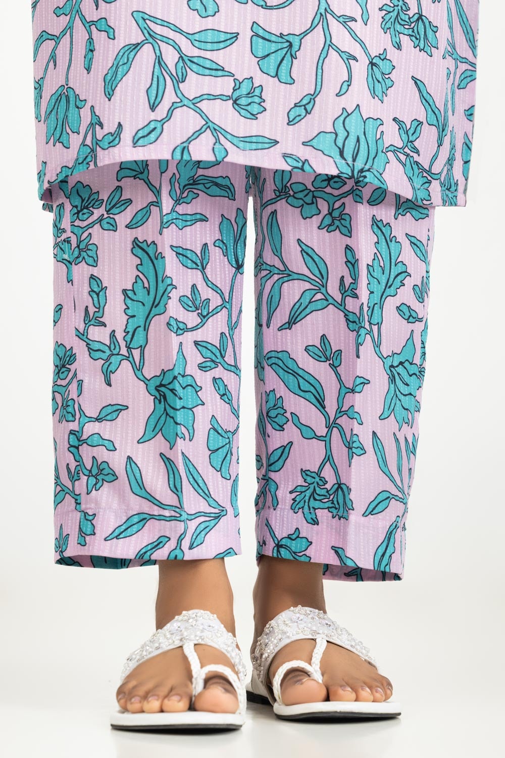 Textured Dobby Printed Co-Ord Set IPST-44714