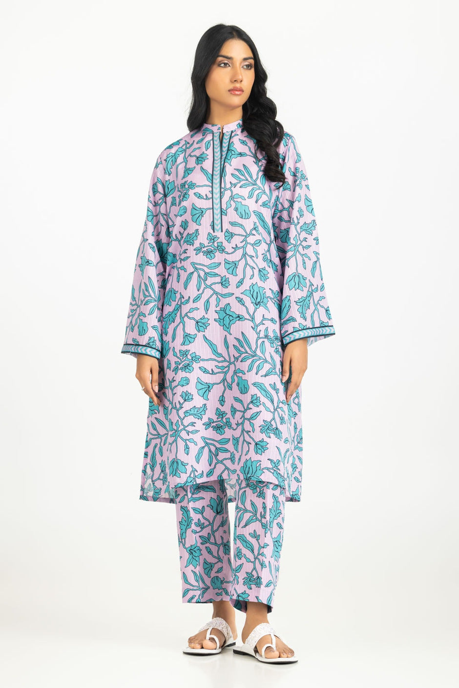 Textured Dobby Printed Co-Ord Set