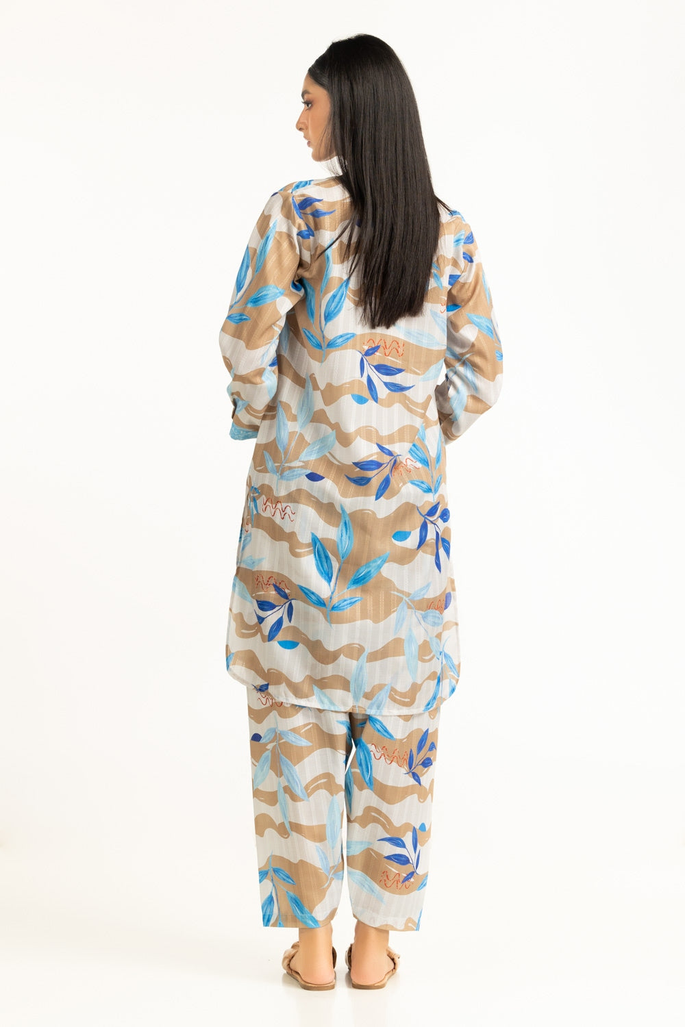 Textured Dobby Printed Co-Ord Set IPST-44800
