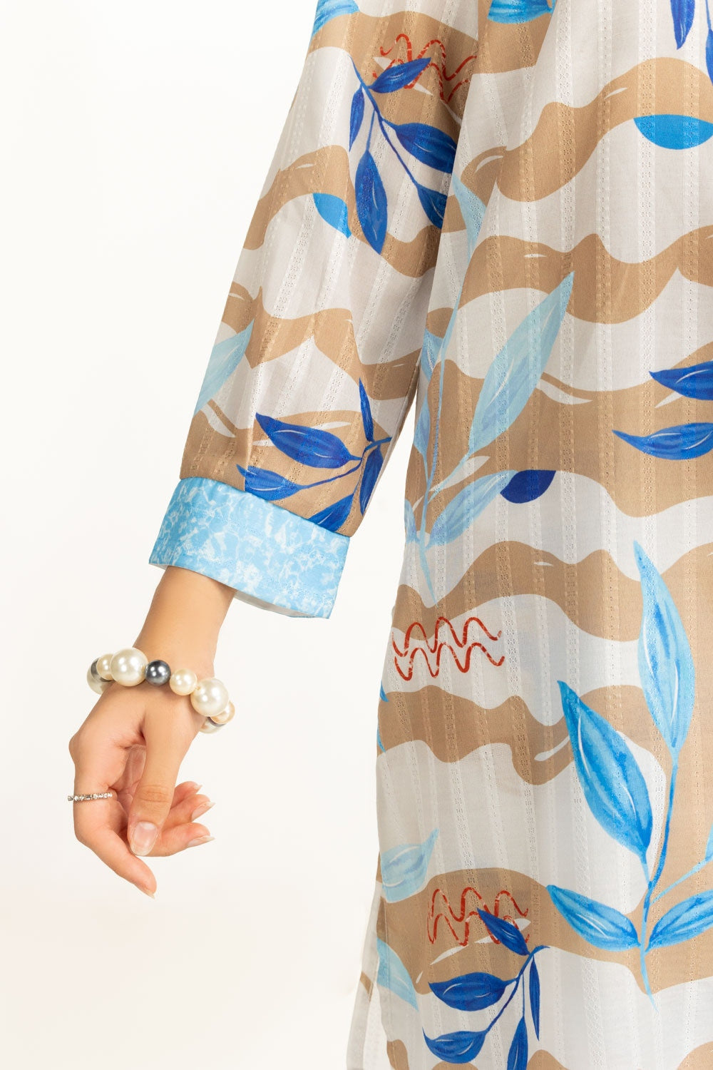 Textured Dobby Printed Co-Ord Set IPST-44800
