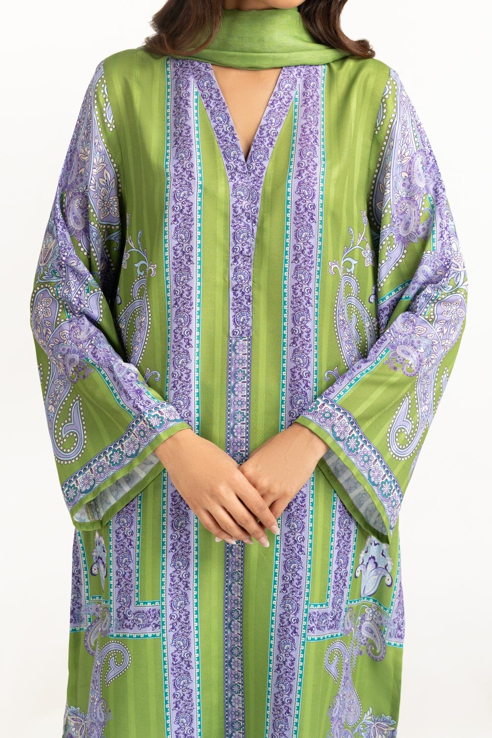 Textured Dobby Printed Co-Ord Set IPST-44822