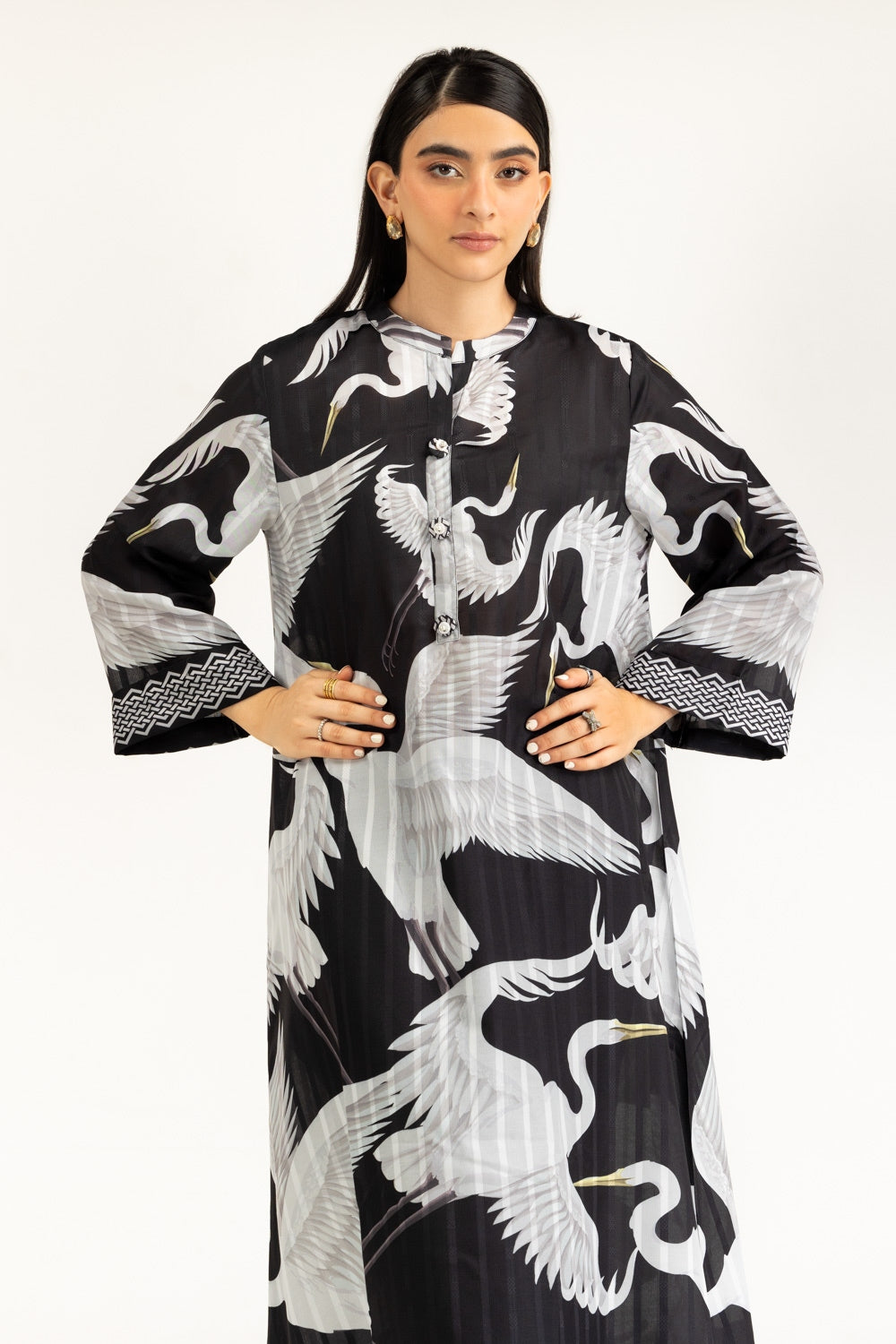 Textured Dobby Printed Co-Ord Set IPST-44925