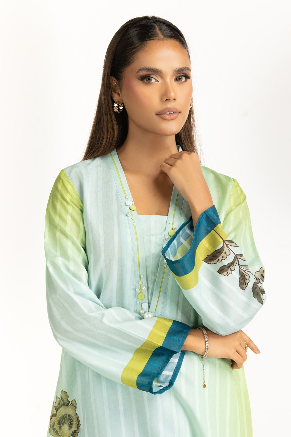Textured Dobby Printed Co-Ord Set IPST-44926