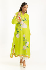 Textured Dobby Printed Kaftan IPS-44674