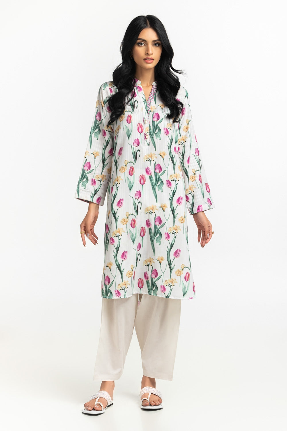 Textured Dobby Printed Shirt IPS-44511