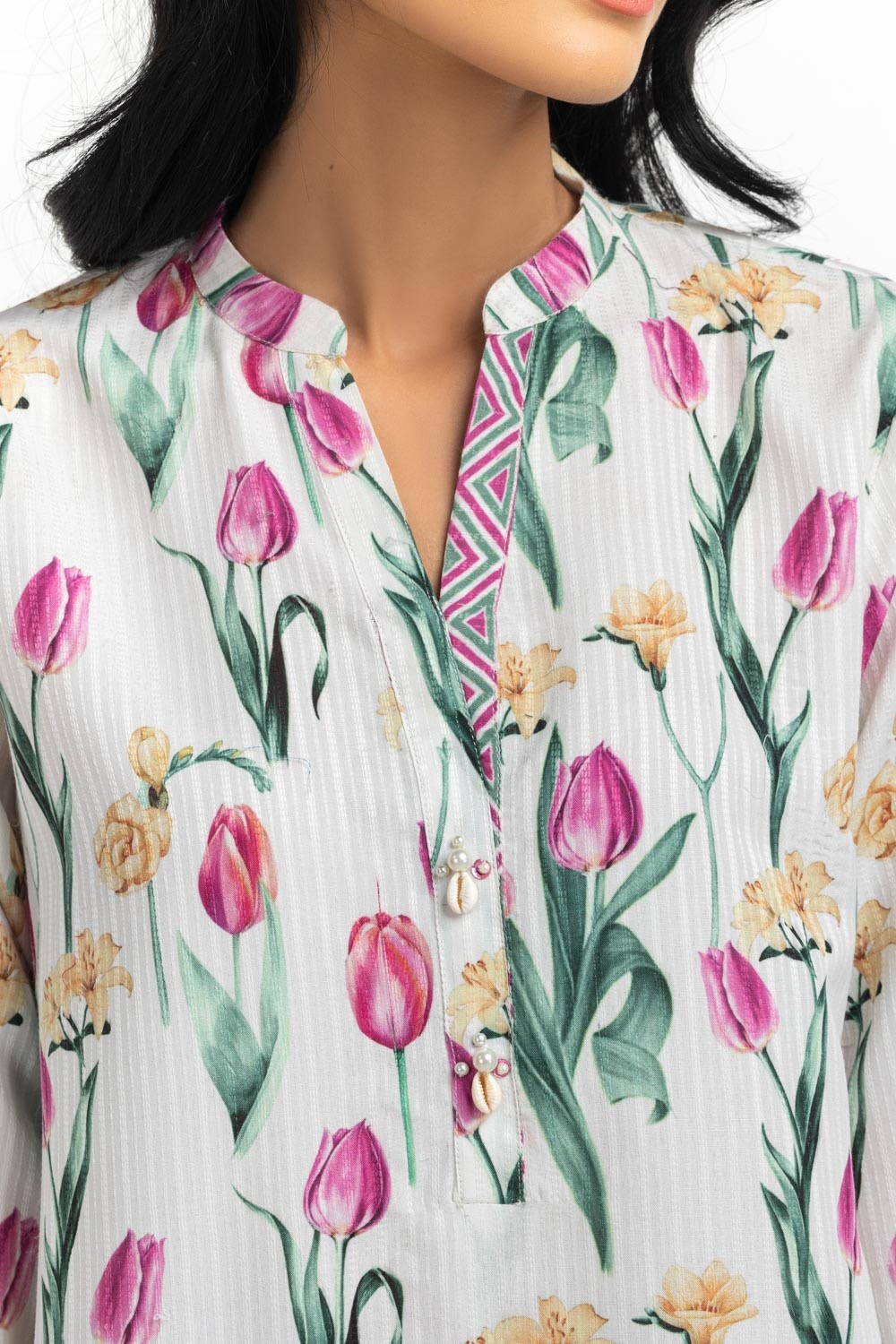 Textured Dobby Printed Shirt IPS-44511