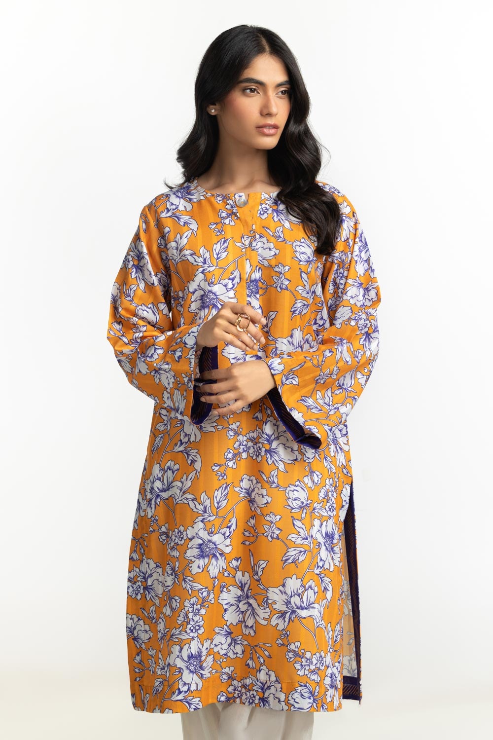Textured Dobby Printed Shirt IPS-44514