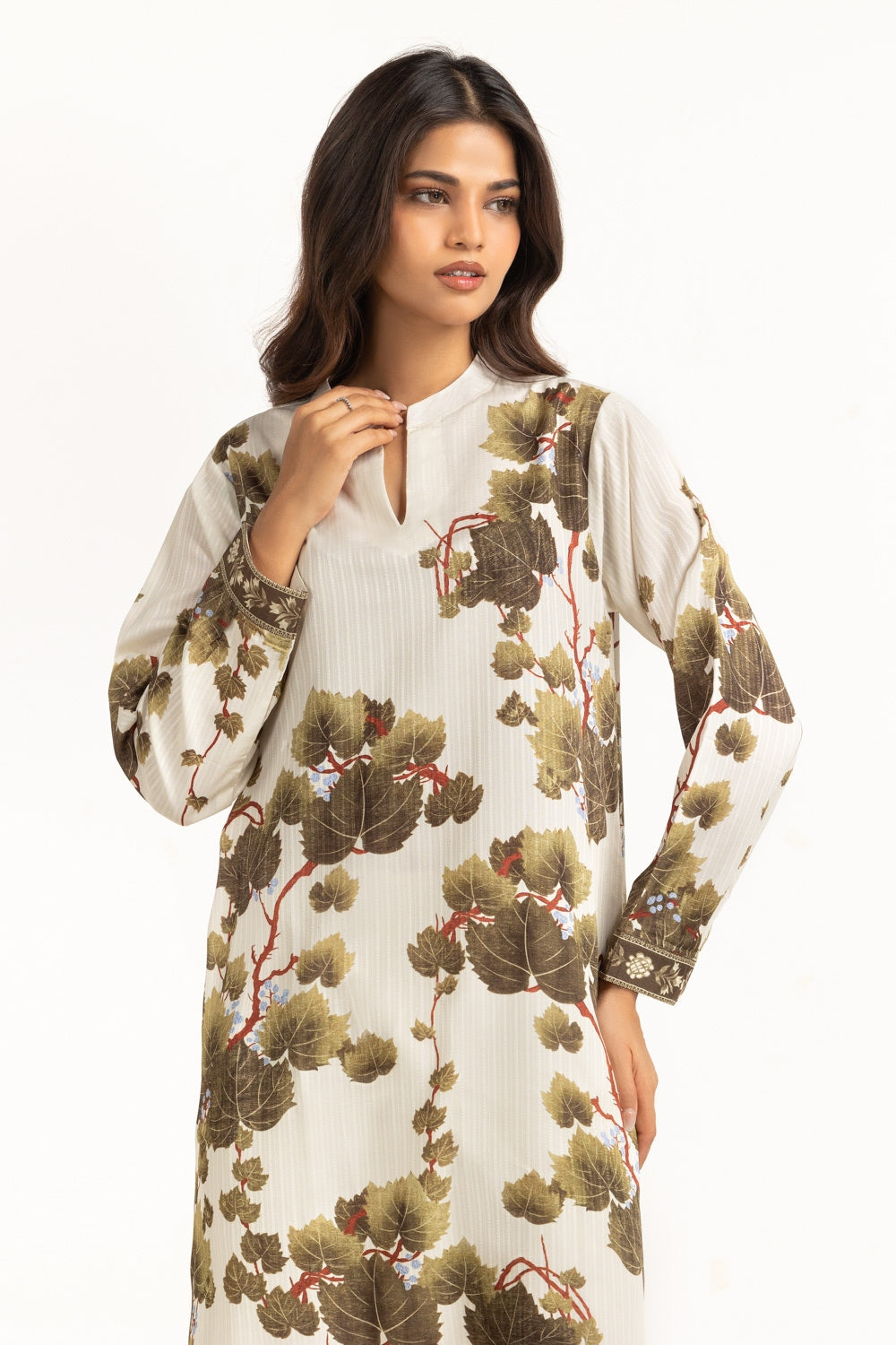 Textured Dobby Printed Shirt IPS-44682