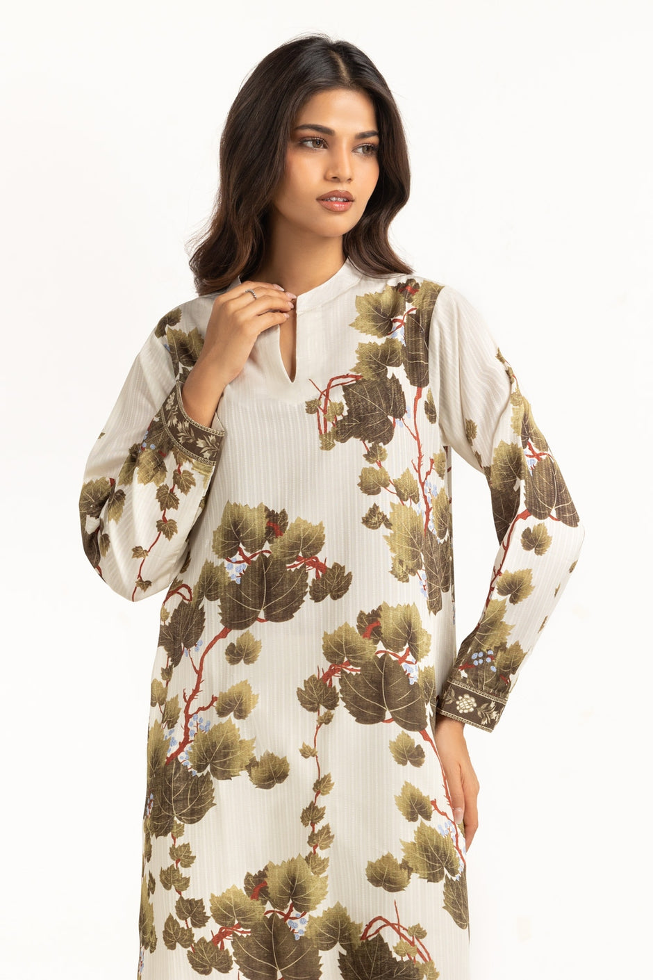 Textured Dobby Printed Shirt
