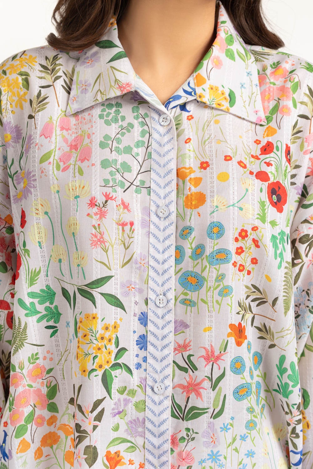 Textured Dobby Printed Shirt IPS-44683