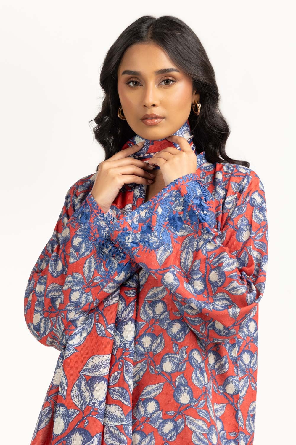 Textured Dobby Printed Shirt IPS-44715