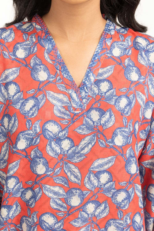 Textured Dobby Printed Shirt IPS-44715