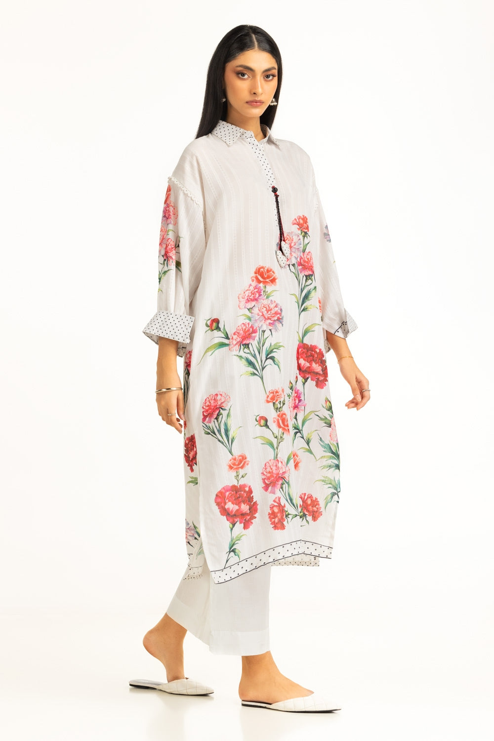 Textured Dobby Printed Shirt IPS-44807-A