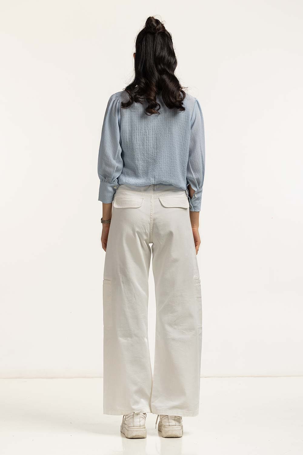 Textured Round Neck Blouse WM-CS-SS24-018