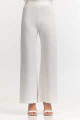 Textured Straight leg Trouser WM-TRKN-SS24-103