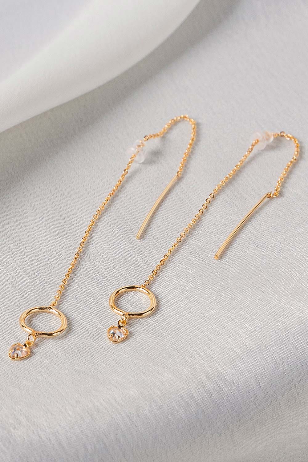 Threader Earrings Gold IFA-ER-003