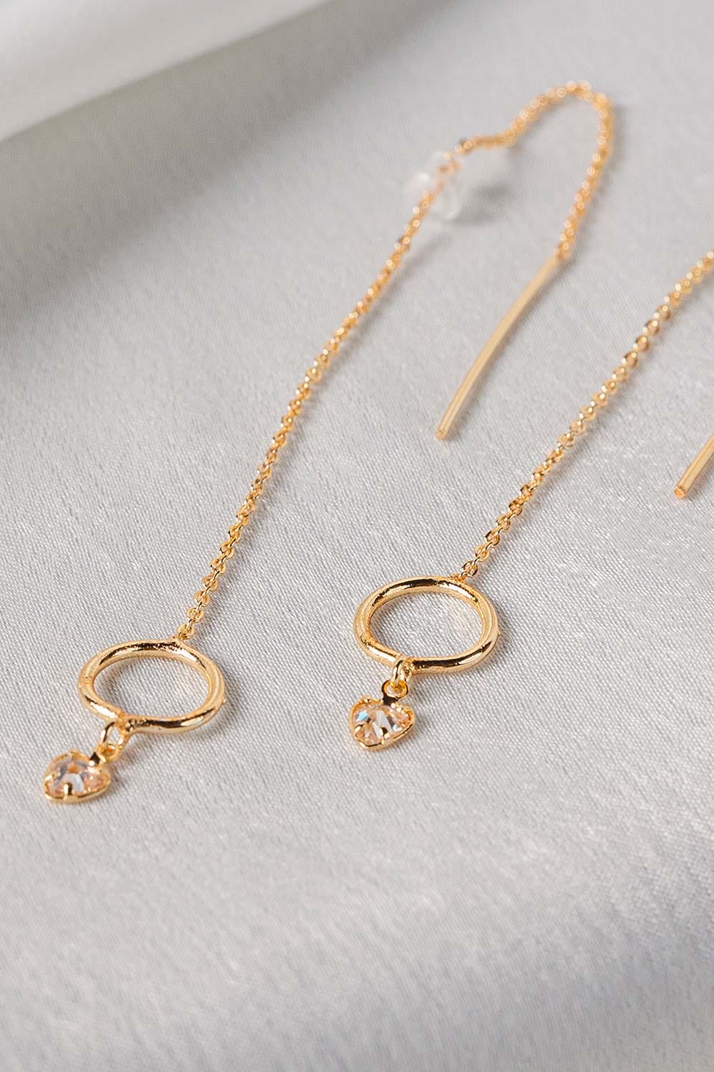 Threader Earrings Gold IFA-ER-003