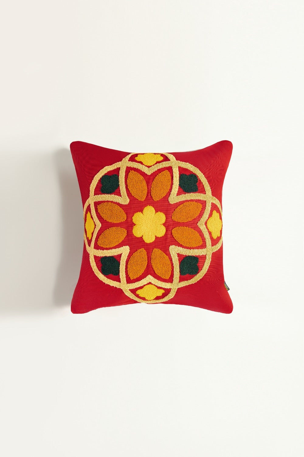 Tiles 2 Terry Embroidered Cushion Cover