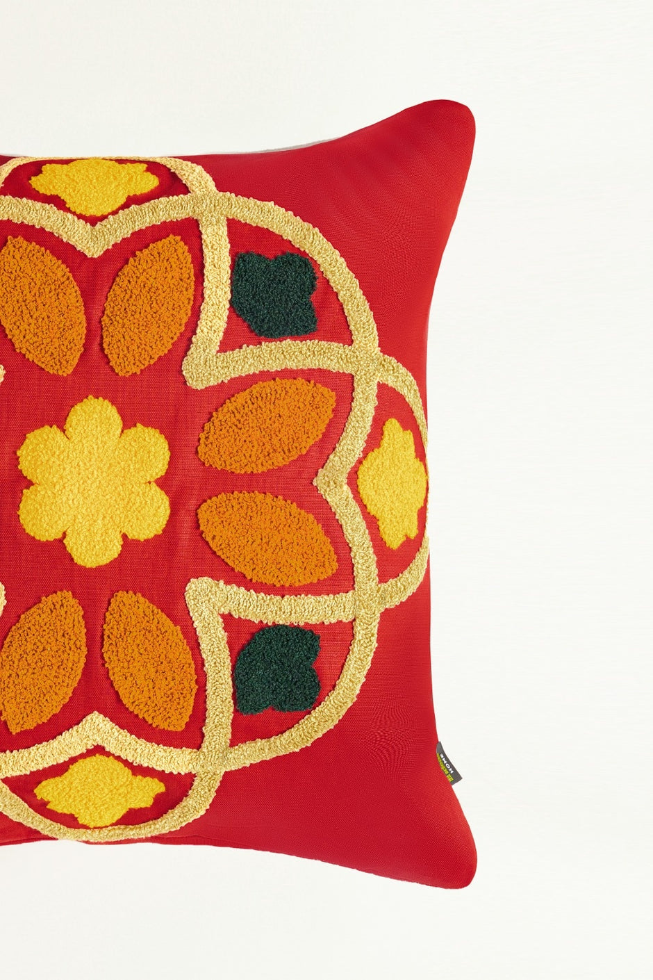 Tiles 2 Terry Embroidered Cushion Cover