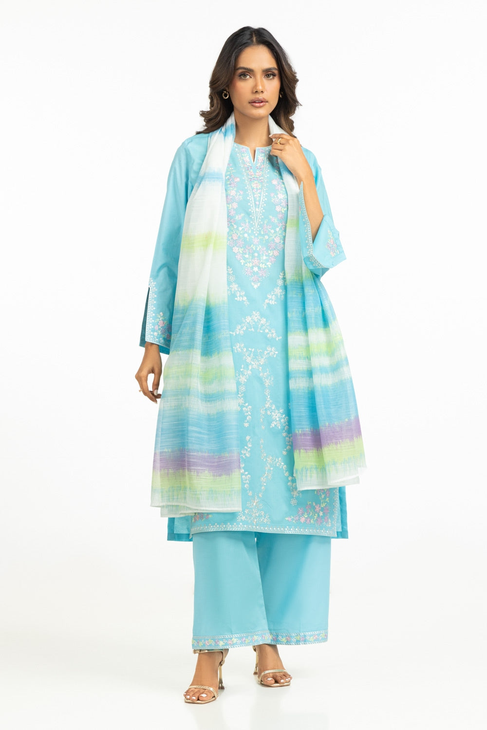 Tissue Silk Printed Dupatta IPD-44620