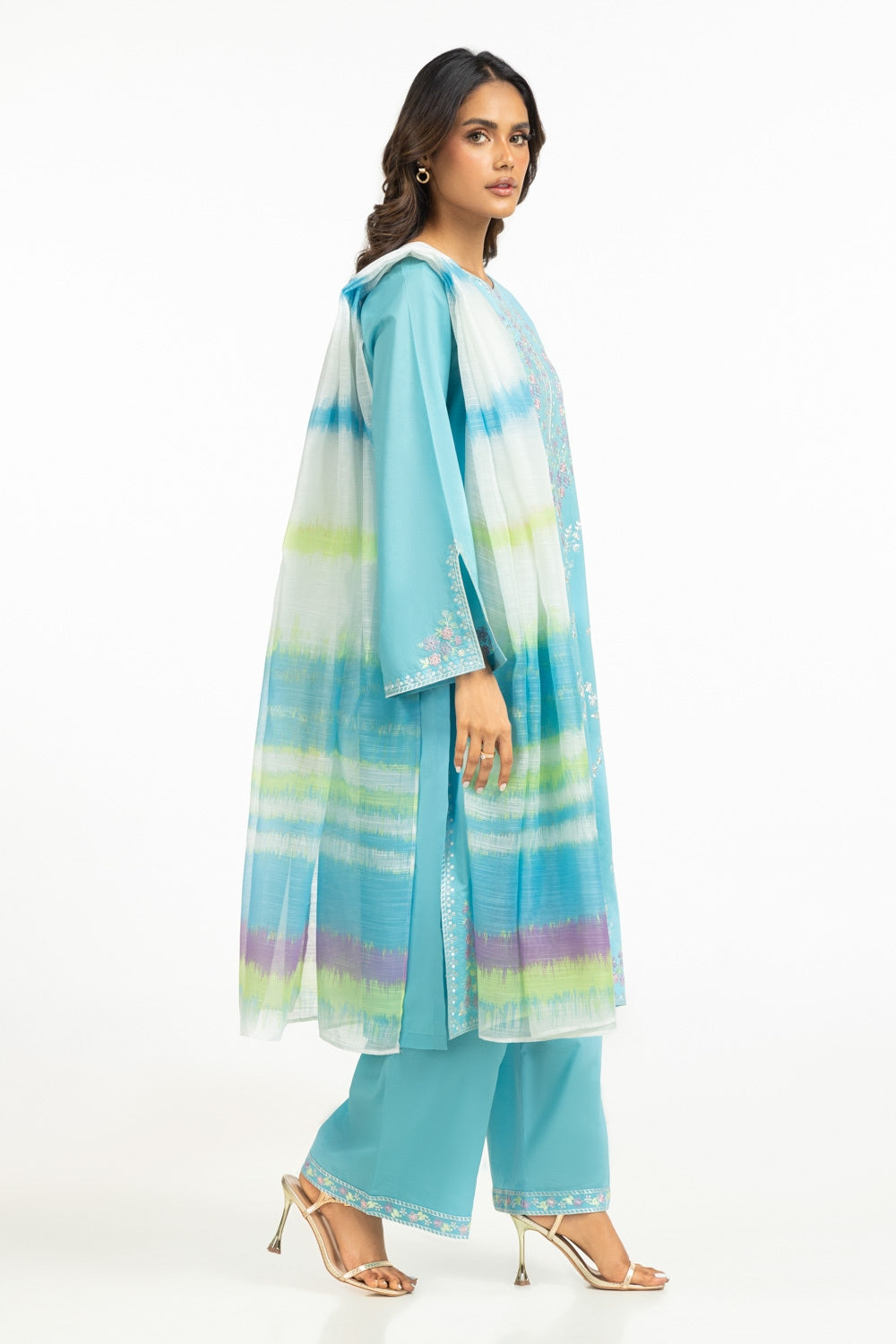 Tissue Silk Printed Dupatta IPD-44620