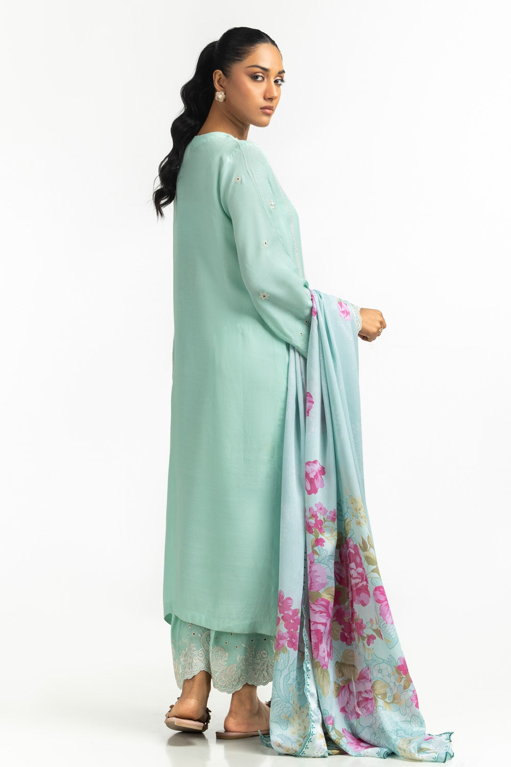 Tissue Silk Printed Dupatta IPD-44642