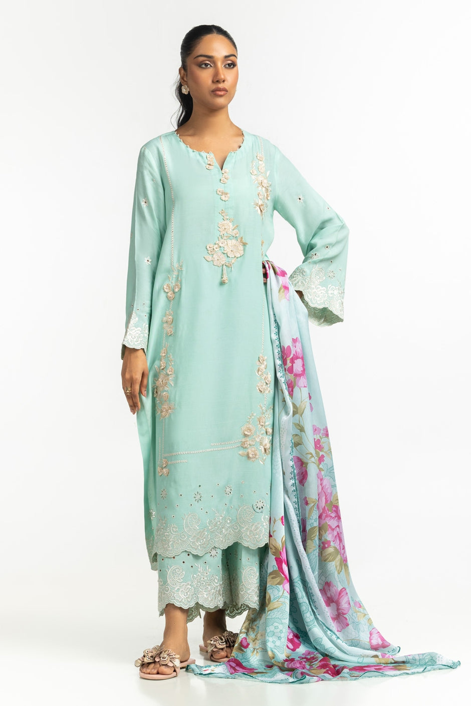Tissue Silk Printed Dupatta