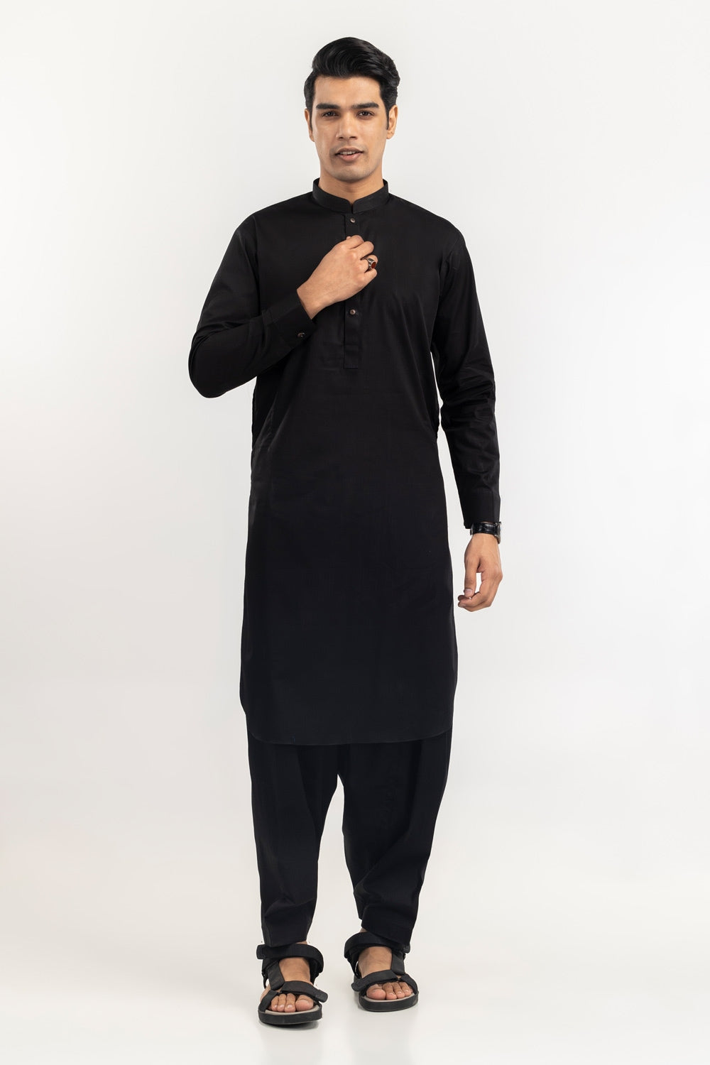 Titanium Latha Unstitched Fabric Cotton-LF-2