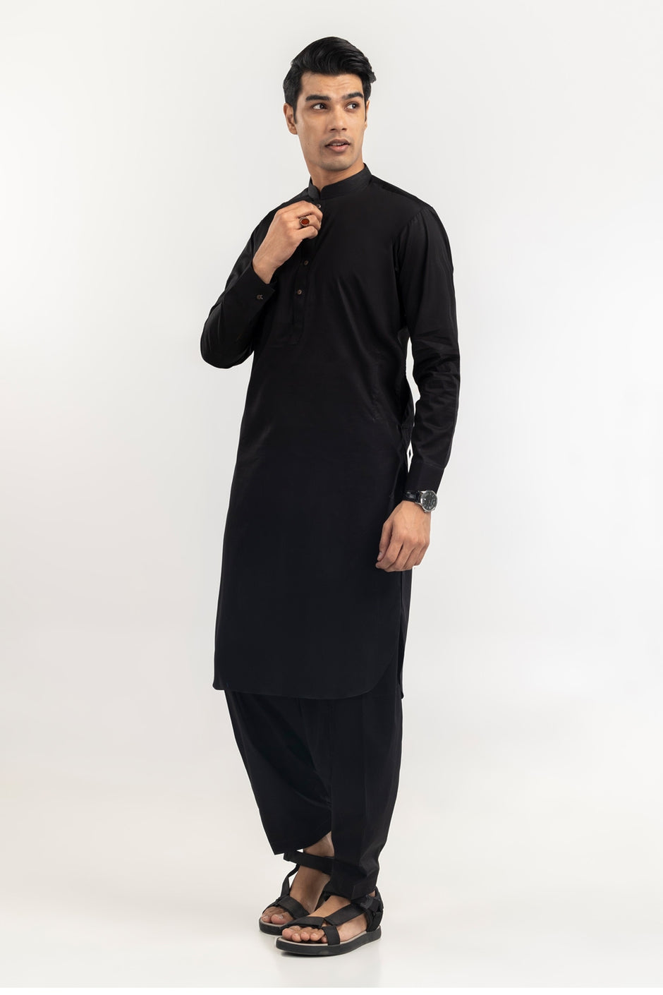 Titanium Latha Unstitched Fabric Cotton-LF-2