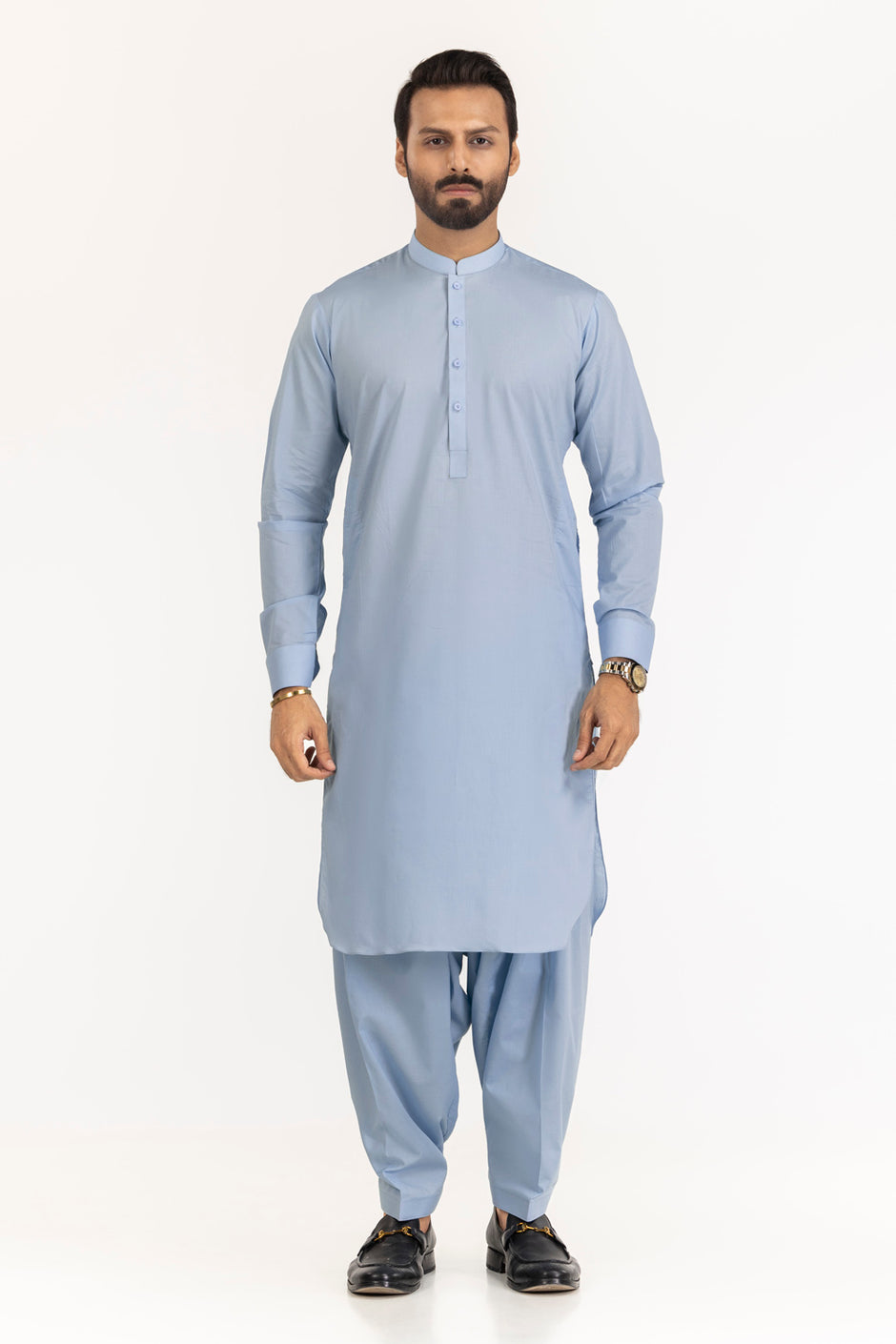 Titanium Latha Unstitched Fabric Cotton-LF