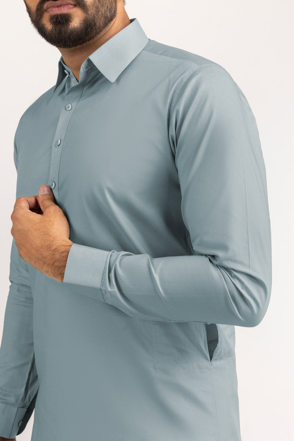 Titanium Latha Unstitched Fabric Cotton-LF