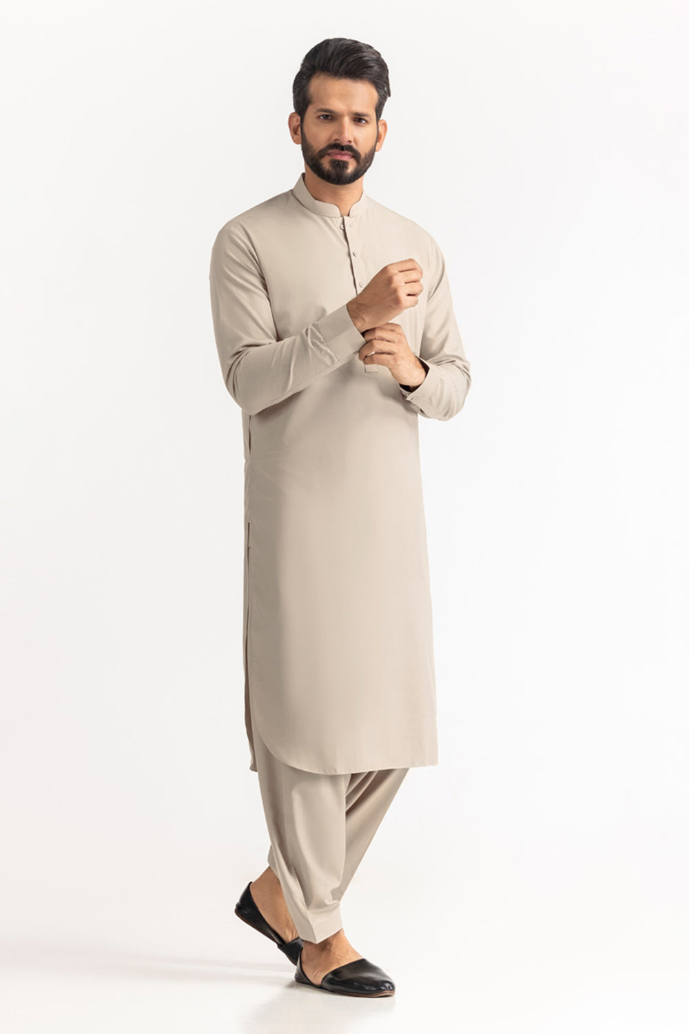 Titanium Latha Unstitched Fabric Cotton-LF