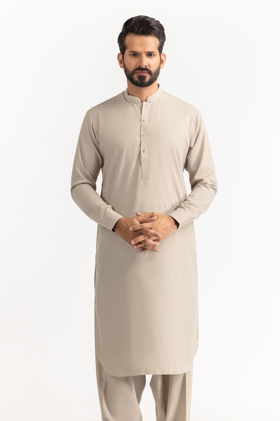 Titanium Latha Unstitched Fabric Cotton-LF