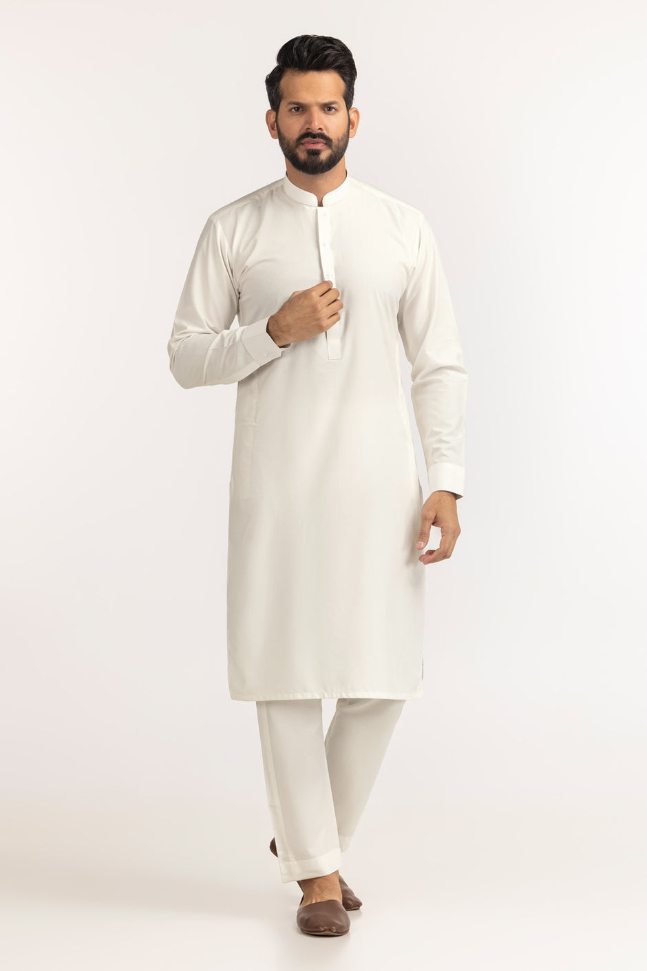 Titanium Latha Unstitched Fabric Cotton-LF
