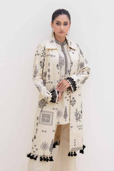 2 Piece Unstitched Embroidered Khaddar Suit TK-42002