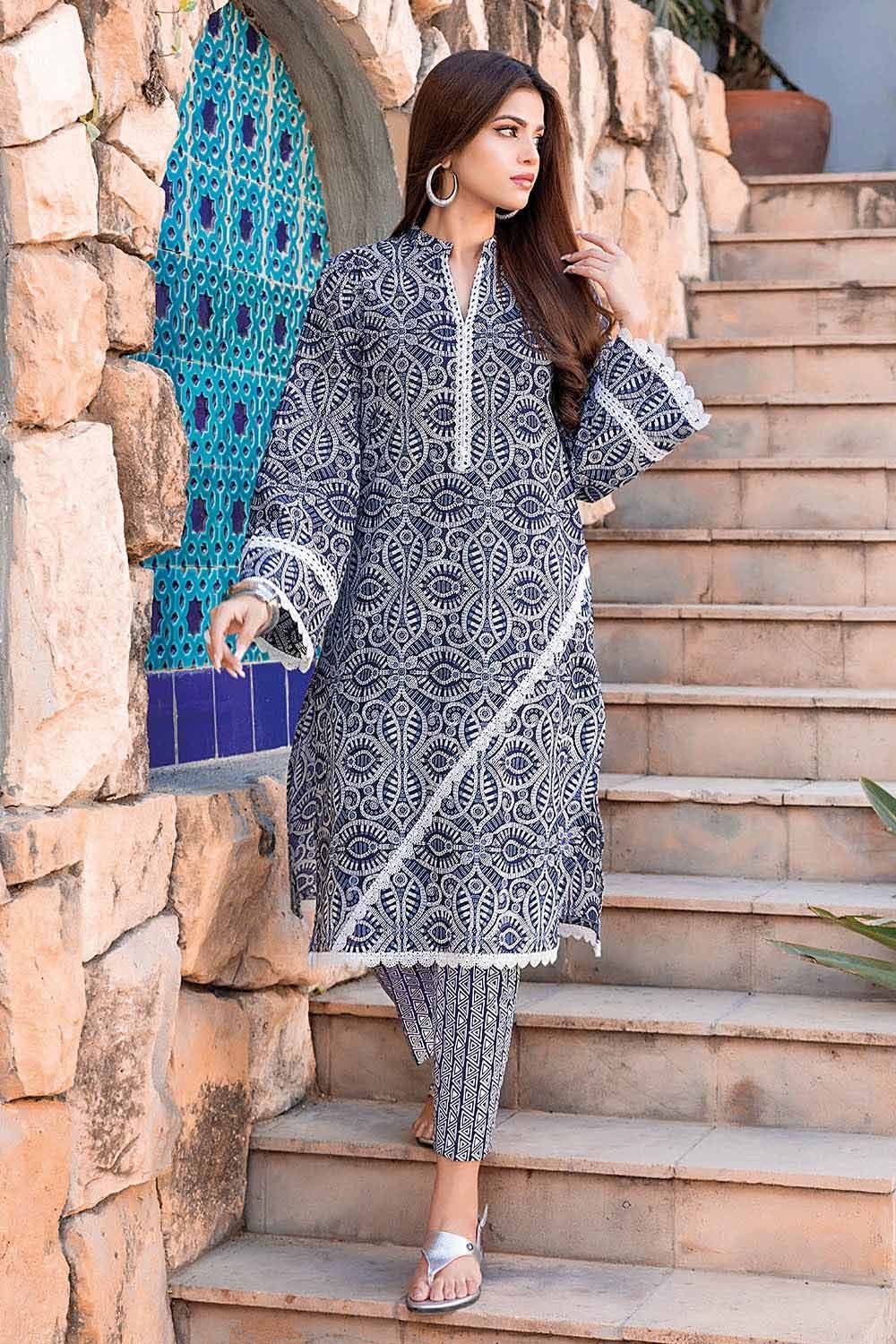 2 Piece Lawn Unstitched Suit Shirt Trouser TL-32053