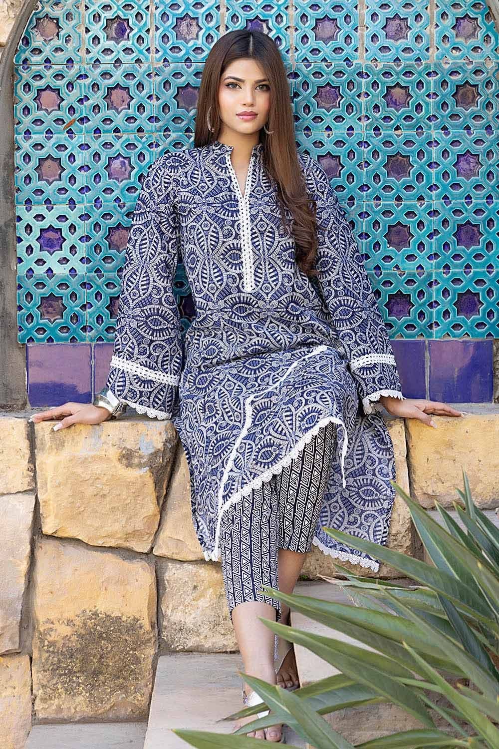 2 Piece Lawn Unstitched Suit Shirt Trouser TL-32053