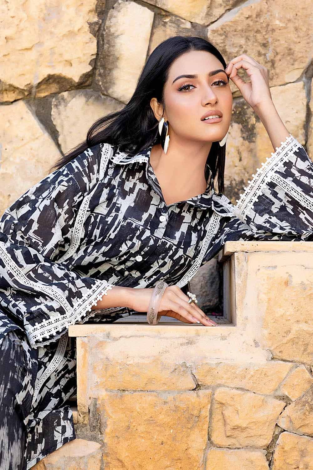 2 Piece Lawn Unstitched Digital Printed Suit