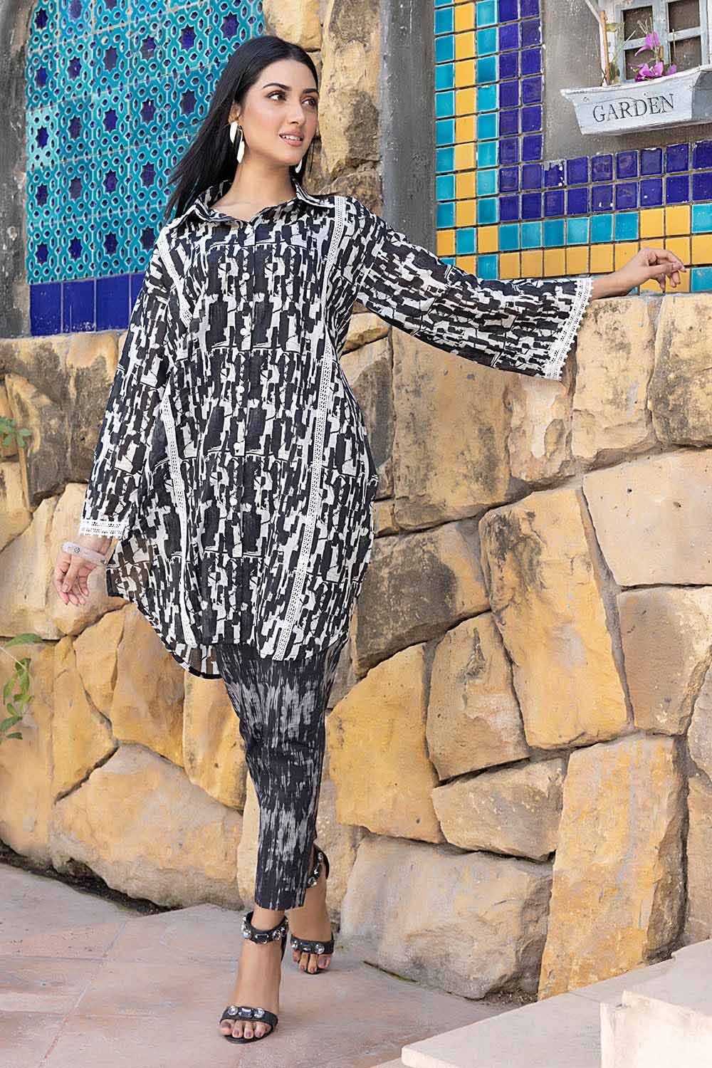 2 Piece Lawn Unstitched Digital Printed Suit