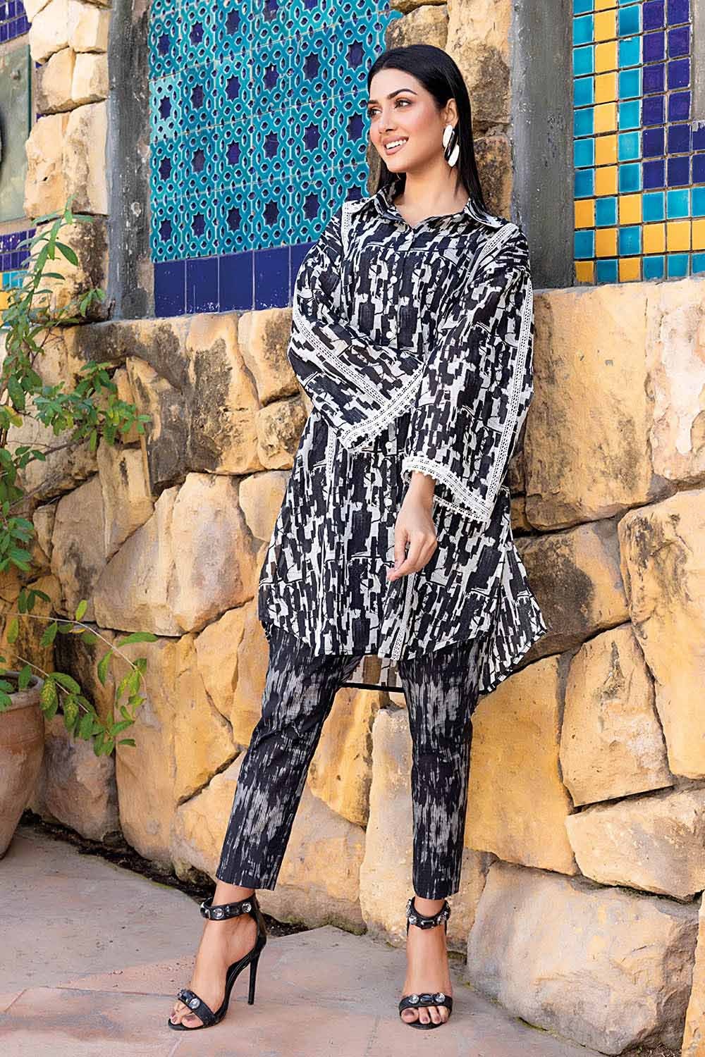 2 Piece Lawn Unstitched Digital Printed Suit