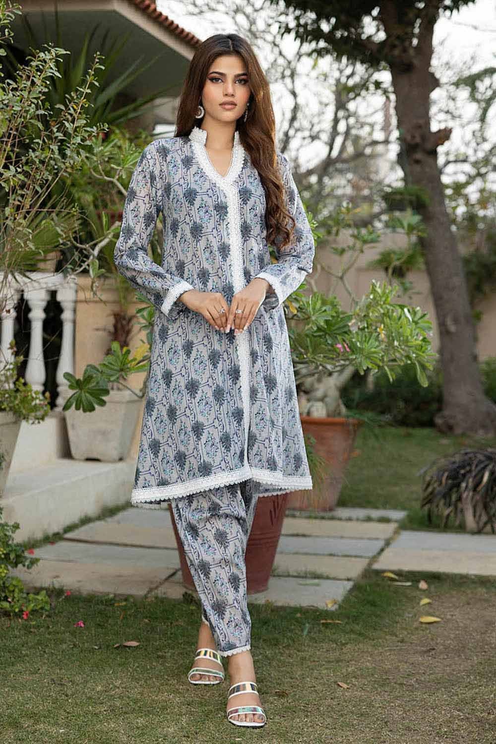 2 Piece Lawn Unstitched Digital Printed Suit TL-32063