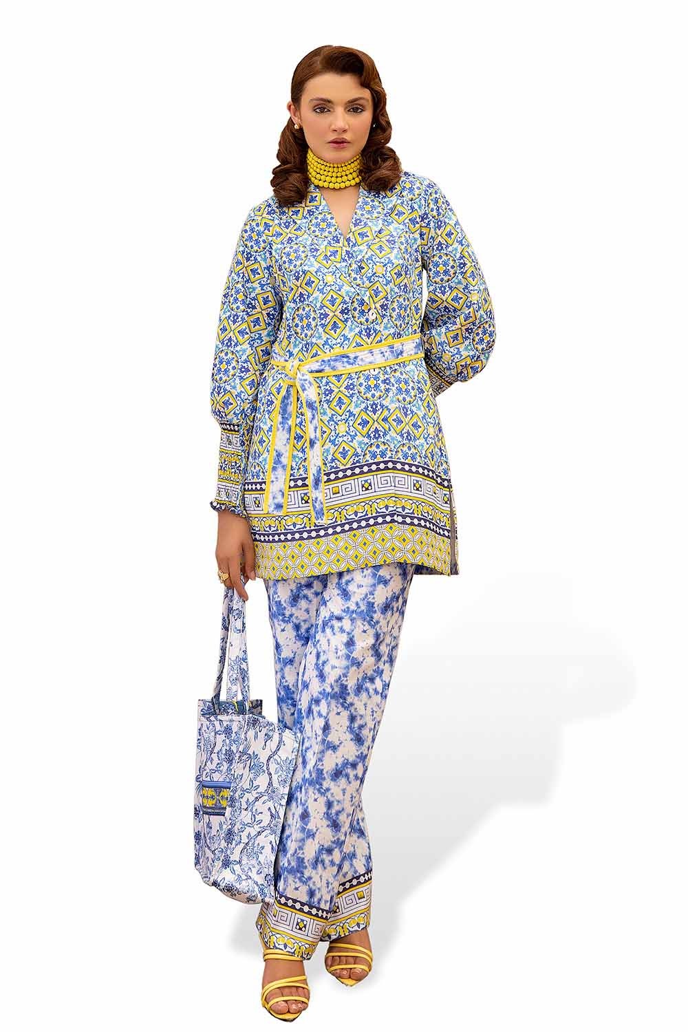 2 Piece Unstitched Printed Lawn Suit