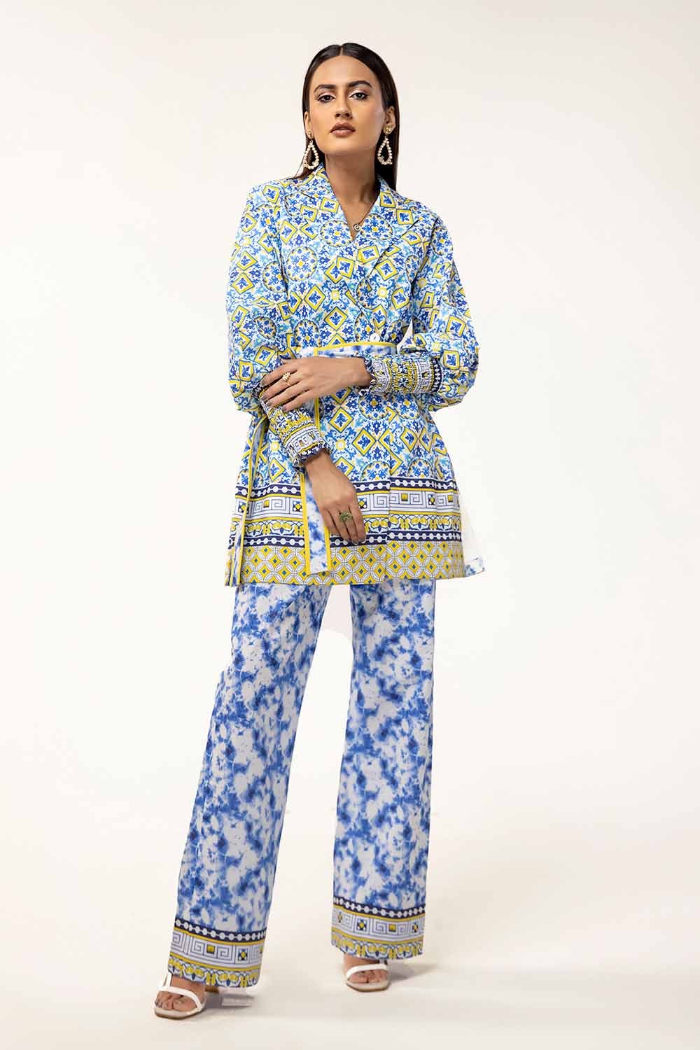 2 Piece Unstitched Printed Lawn Suit