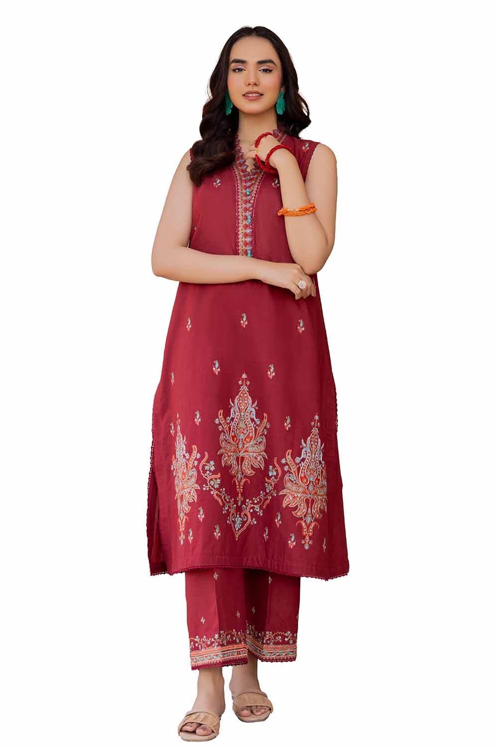 2 Piece Unstitched Embroidered Lawn Suit TL-42055