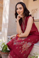 2 Piece Unstitched Embroidered Lawn Suit TL-42055