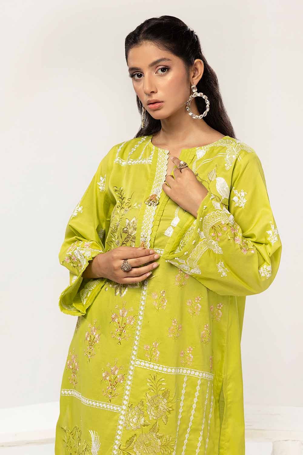 2 Piece Unstitched Embroidered Lawn Suit TL-42069