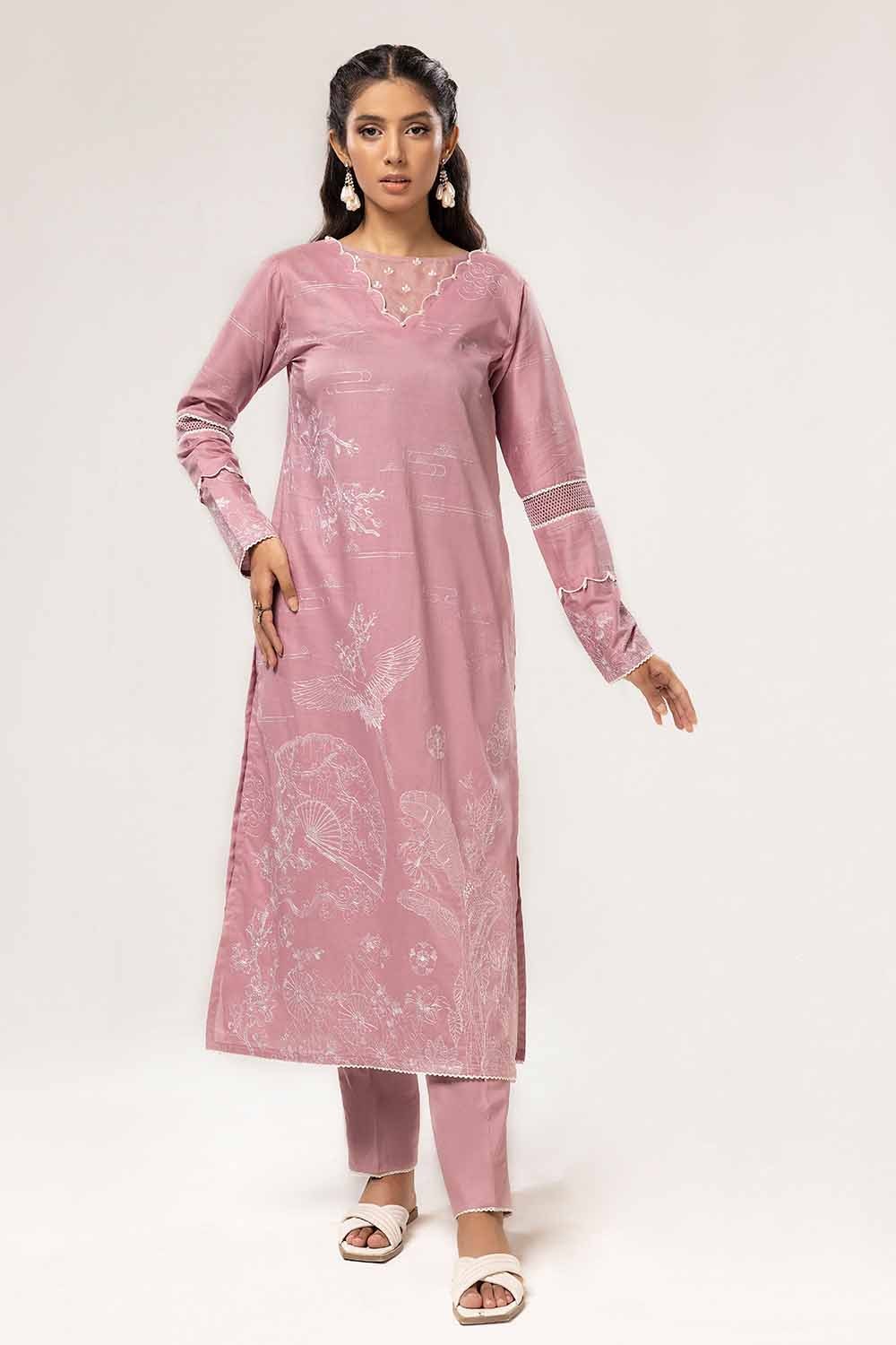 2 Piece Unstitched Embroidered Lawn Suit TL-42089